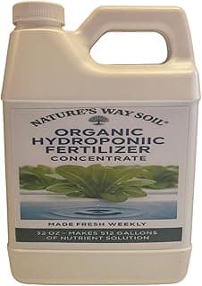 Nature's Way Soil Organic Hydroponic Fertilizer - Complete Liquid Plant Food for Hydroponic & Aquaponic Systems