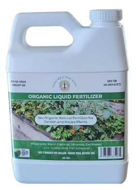 Natural Liquid Fertilizer for Garden and House Plants